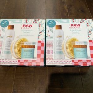 Raw Sugar Sugar & Spice Body Bliss Kit with Dry Body Brush